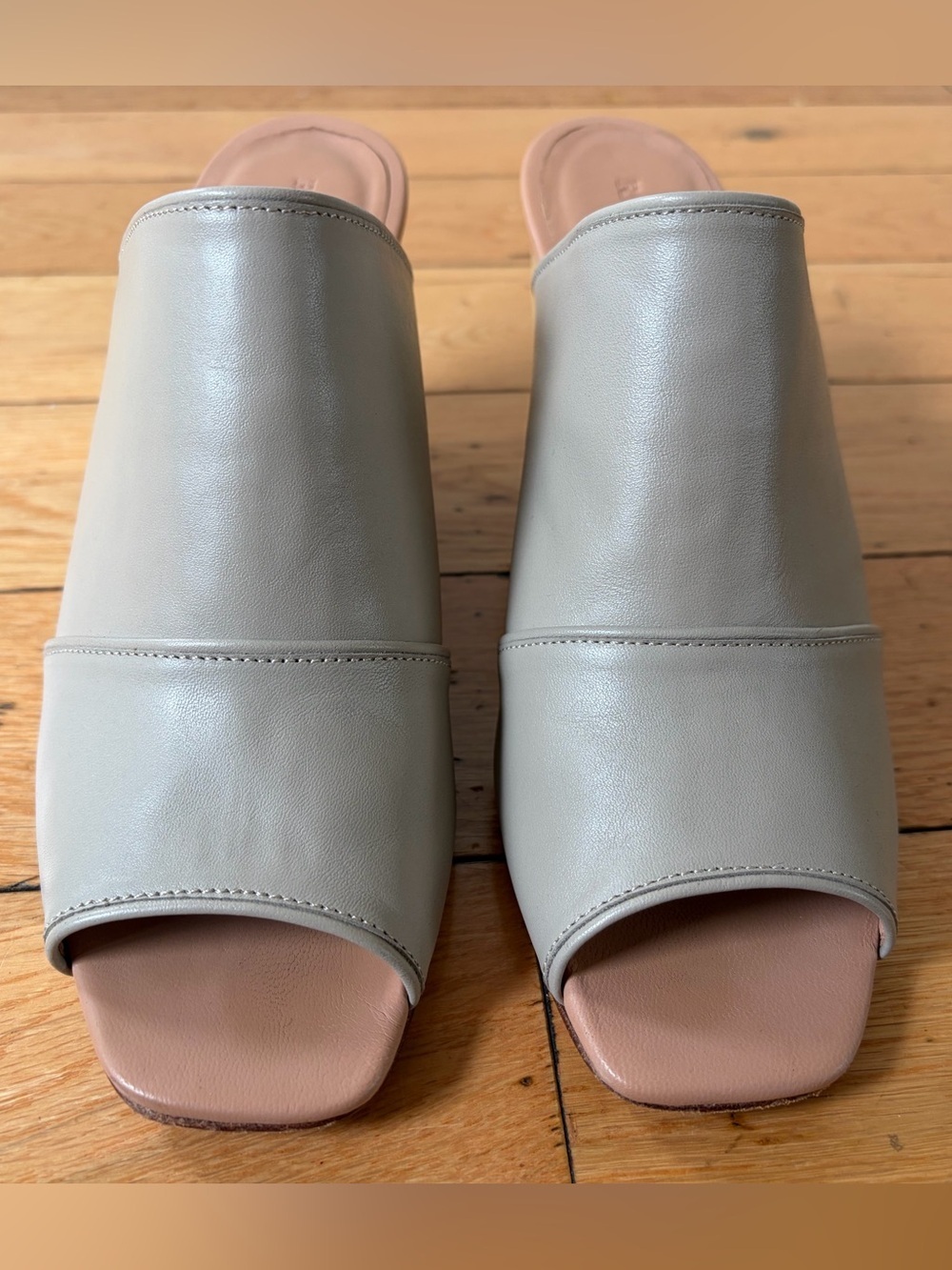 Rachel Comey Dahl Leather Open-Toe Block Heel Mule Sandal - Picture 2 of 7